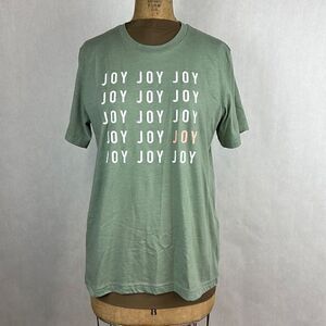 Ramble & Co JOY T-shirt Size Large Green White